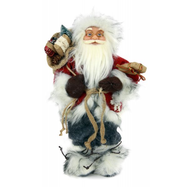 Χριστουγεννιάτικος Διακοσμητικός Άγιος Βασίλης, με Δώρα (30cm)